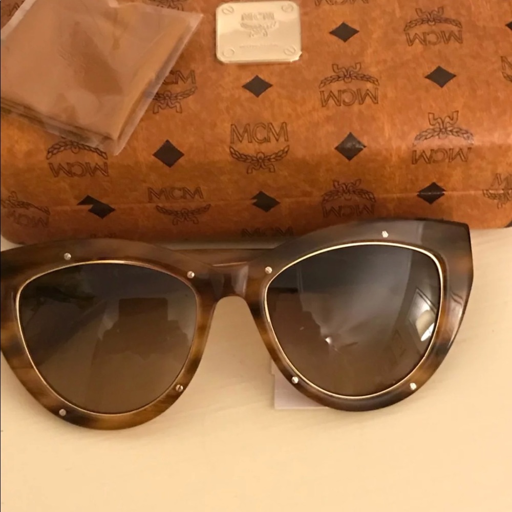 New! MCM Sunglasses, case and polishing cloth